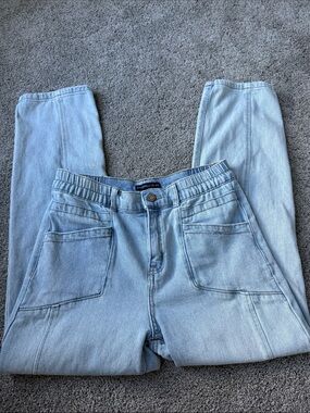 Sincerely Jules Light Blue Skinny Jeans with Elastic Waist